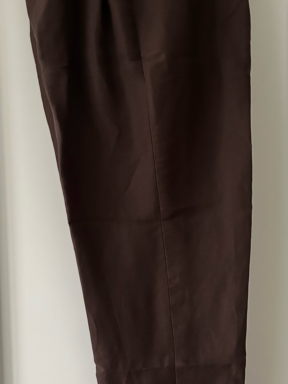 Dana Buchman Dark Brown Linen Cropped Pants